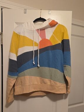 Faherty Colorblock Sunrise Hooded Sweatshirt - Multi Size L